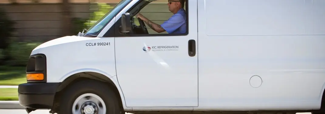KIC Refrigeration service vehicle serving Williams area